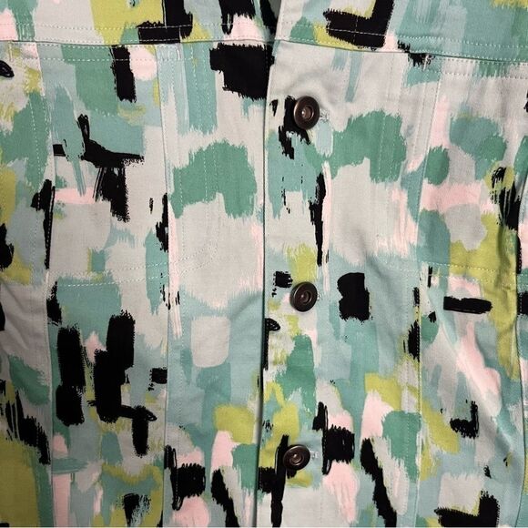 Croft & Barrow | Spring Multi Colored 3/4 Sleeve Blazer - Picture 4 of 6